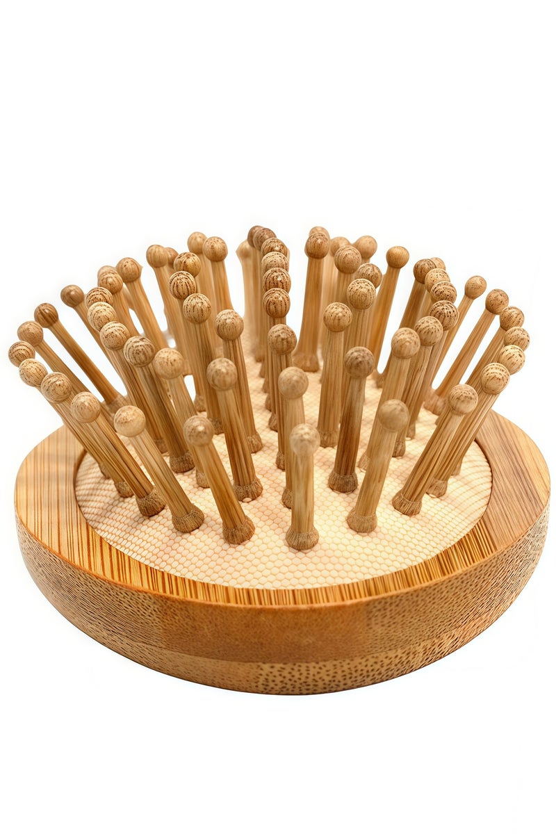 Loquat High quality hair comb 14x5x3 cm, wooden hair comb, natural bamboo comb, smooth hair comb, massage, no damage to scalp, no damage to hair, suitable for combing hair, hair care, smooth hair, reduce f - Image 2