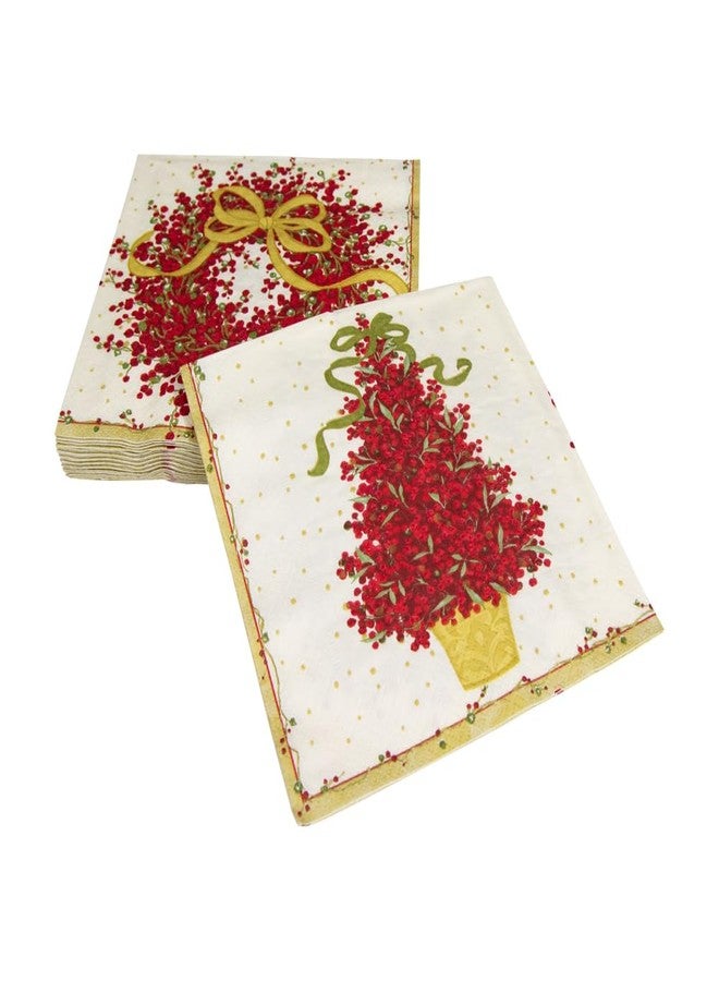 Caspari Pepperberry Paper Luncheon Napkins - 20 Per Package, 2 Packs - Image 3