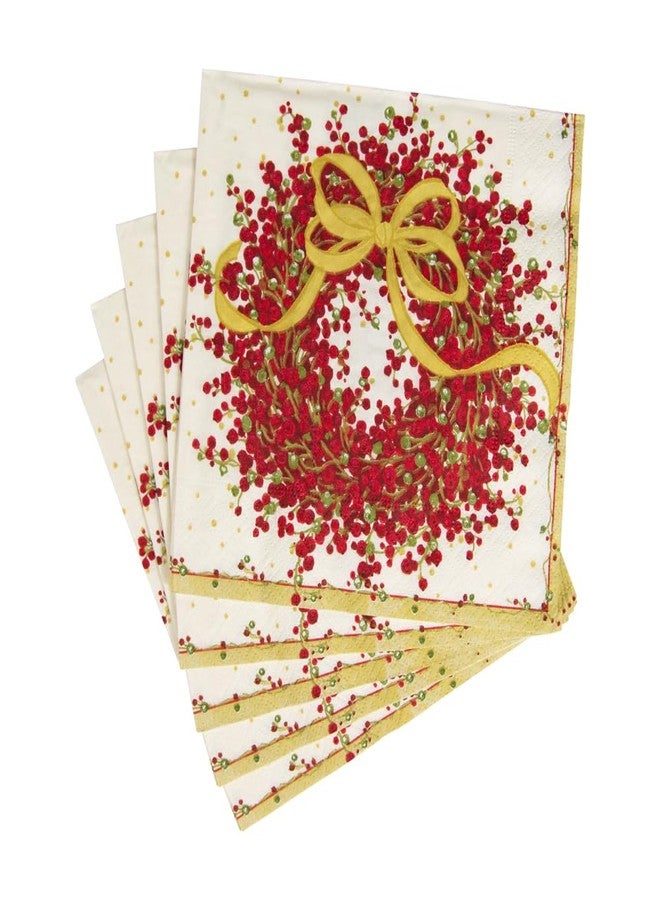 Caspari Pepperberry Paper Luncheon Napkins - 20 Per Package, 2 Packs - Image 1