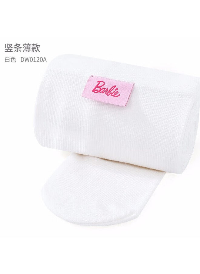 Barbie Children's Thin White Tights Spring And Autumn Girls Leggings Girls Long Tube Socks Versatile Student Bottoming Socks - Image 1