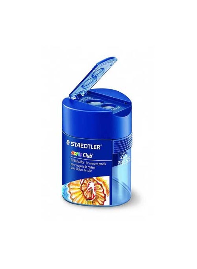 STAEDTLER Double Hole Tub Sharpener Blue  - Image 1