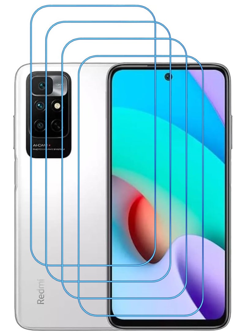 ACLIX 4 Pieces Antistatic ESD Dustproof Premium Quality High Definition Clear Tempered Glass Screen Protector Designed For Xiaomi Redmi Note 11 4G - Image 1