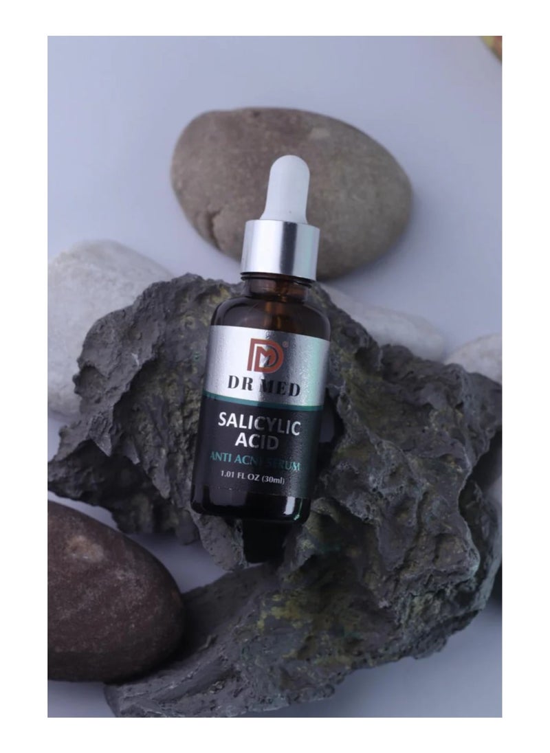 Dr.Med - DR MED Salicylic Acid Anti-Acne Serum: Combat Breakouts and Achieve Clear, Radiant Skin 30ml - Image 1