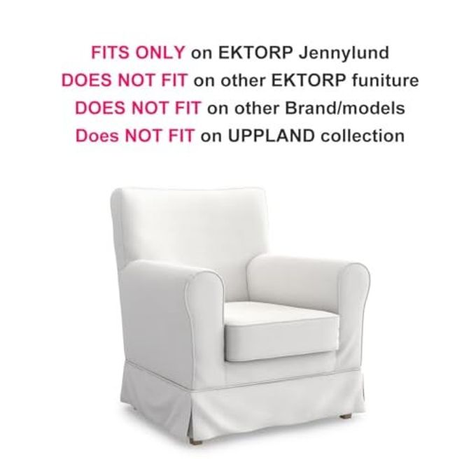 TLYESD Jennylund Chair Cover Replacement for IKEA Jennylund Chair Slipcover, Ektorp Jennylund Chair Cover, Jennylund Cover Only!(Blue) - Image 3
