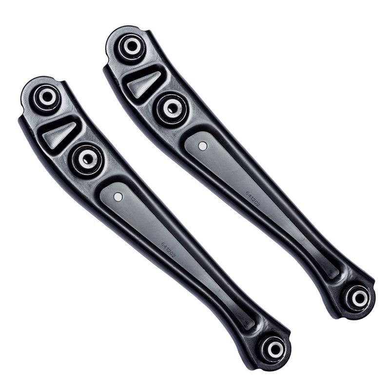 Left Right Rear Lower Rearward Control Arm Compatible With 1996 1997 1998 1999 2000 Honda Civic 97 98 99 00 Acura EL 2PCS AUQDD K641202 Driver And Passenger Side Professional Suspension