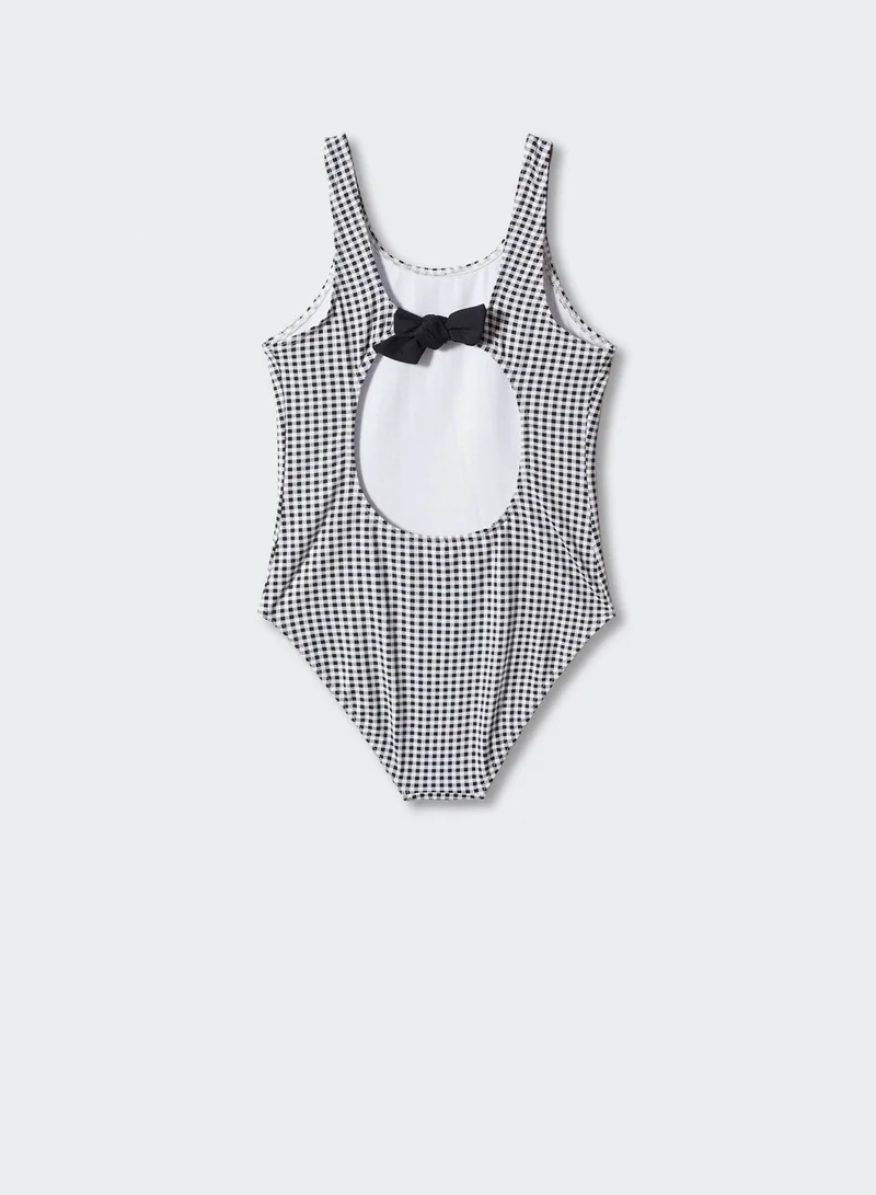 MANGO Kids Checks Swimsuit
