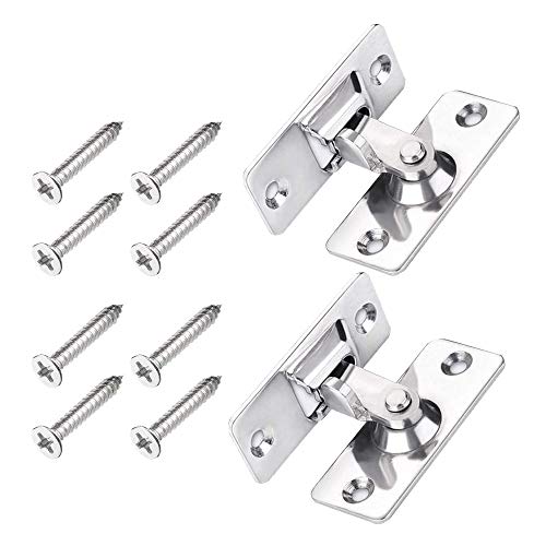 dingchi Right Angle Door Buckle Buckle 90 Degree Door Clasp Lock Shift Door Lock Button Push Pull Button Door Latch Special Door Lock Button(2 Pack) - Image 4