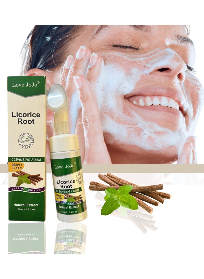 Licorice root foam cleansing natural extract 160ml