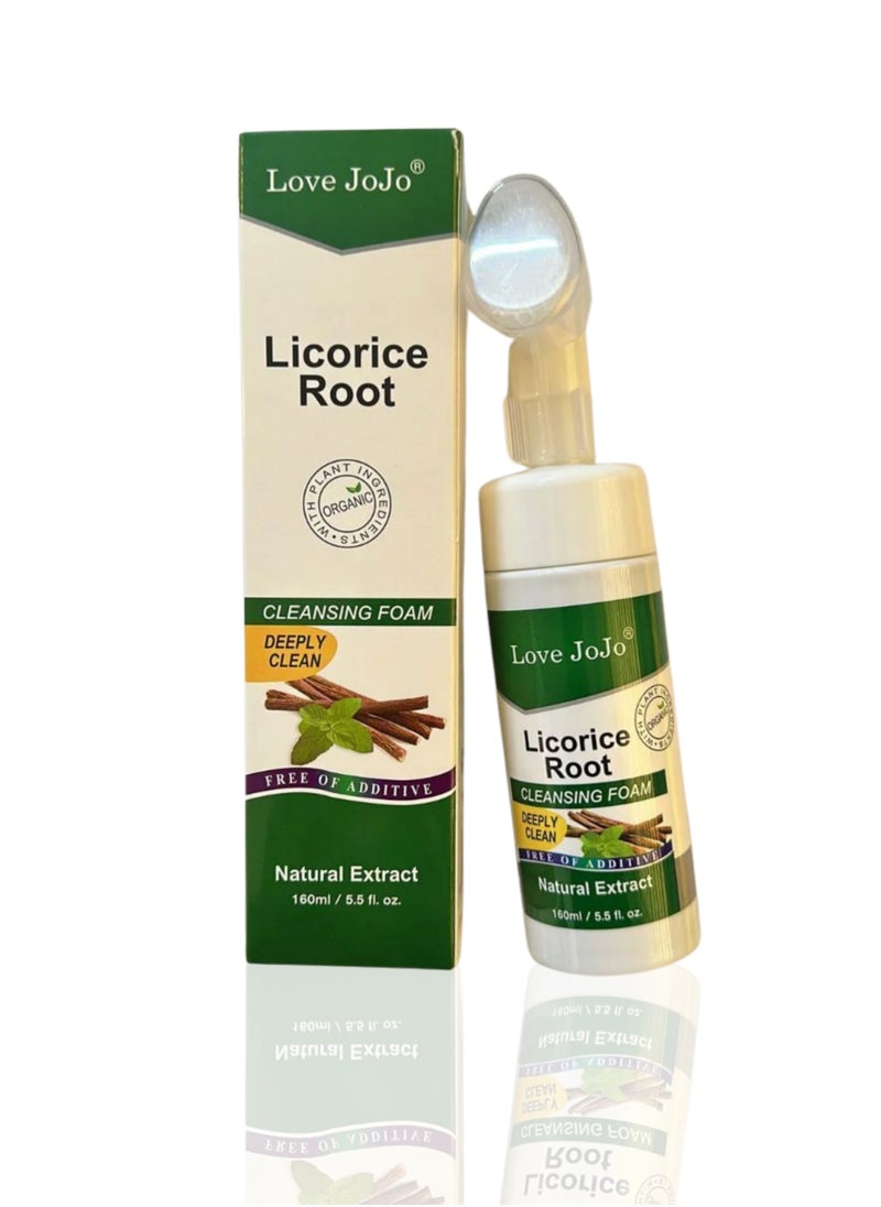 Licorice root foam cleansing natural extract 160ml