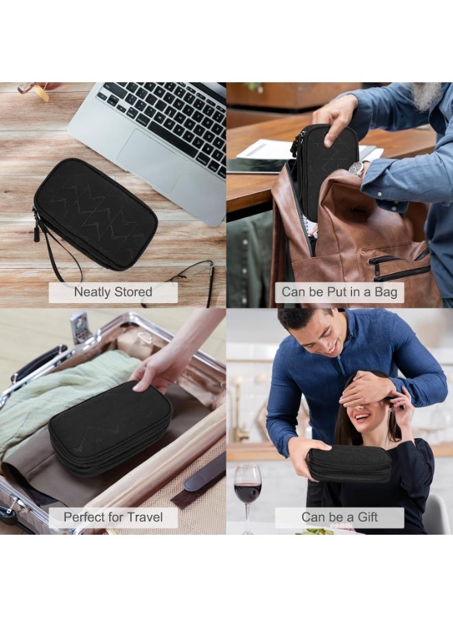Portable multifunctional double-layer technology equipment storage bag, travel storage bag, can hold cables, power banks, chargers, and small gadgets - Image 2