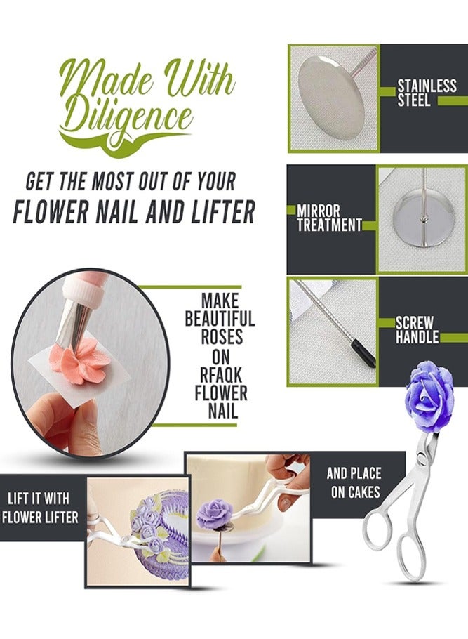 BELLSBERRY 74PCS Cake Decorating Kit with 48 Icing Tips Reusable Bag Piping Bags Couplers Flower Nails and eBook - Image 3