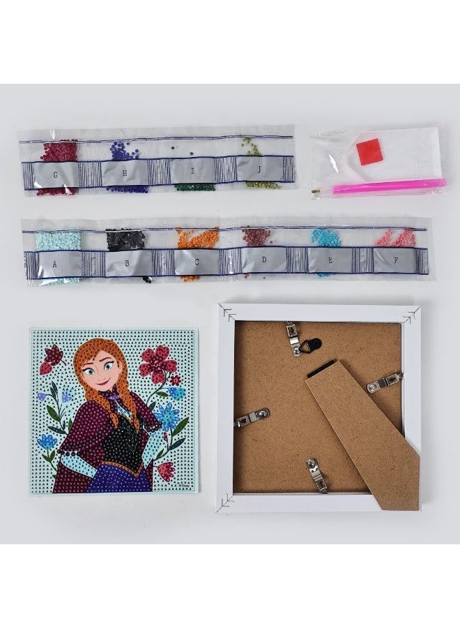Disney Frozen Diamond Framed Painting Kit - Anna DIY Crystal Art & Craft Activity Set with Frame - Creative & Fun Gift for Kids Ages 6+ - Image 5
