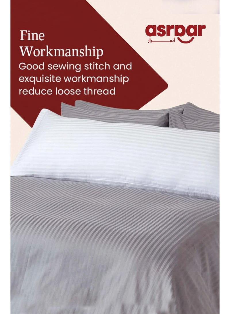 Asraar 3 Piece | Long Sleeping Pillow Microfiber - White 150x50cm - Image 5