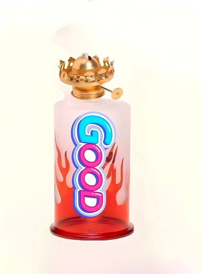 PREMIUM HEAT RESISTANT GLASS VASE OIL LAMP BOTTLE MEDICAL GRADE HIGH BOROSILICATE MATERIAL FOR LONG LASTING USE