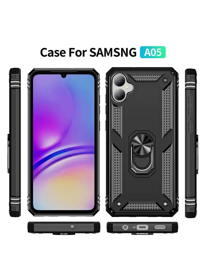 اس-توب جراب لهاتف Samsung Galaxy A05 مقاوم للصدمات مصنوع من مادة TPU + PC مع حامل - Image 2