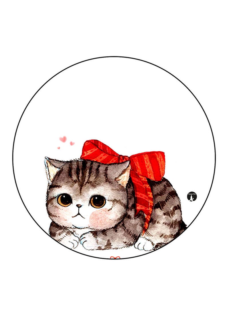 A Cat Printed Mouse Pad Multicolour