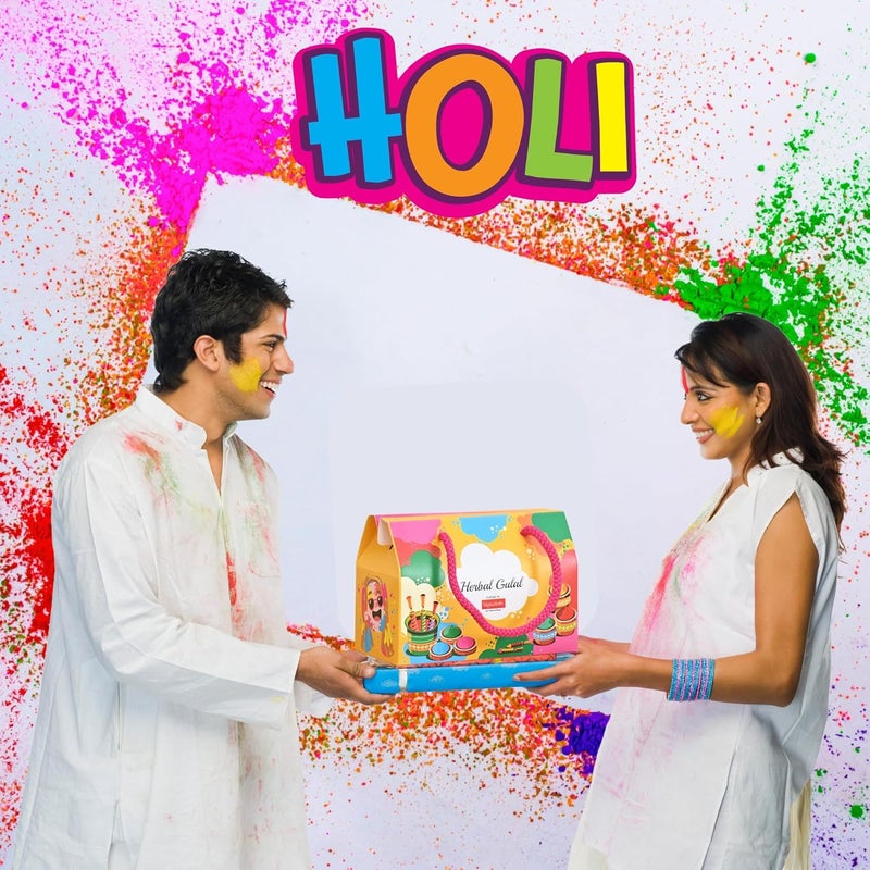 DIGI ART'S DIGI ARTS Holi color Gift Hamper Set Organic Holi ColourGulal Gulal Gota 50 gms 2 each in 1 Gift Hamper Difrent Color Soft Skin Friendly Non Toxic 100 Safe - Image 4
