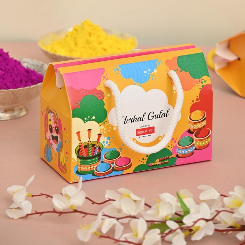 DIGI ART'S DIGI ARTS Holi color Gift Hamper Set Organic Holi ColourGulal Gulal Gota 50 gms 2 each in 1 Gift Hamper Difrent Color Soft Skin Friendly Non Toxic 100 Safe - Image 1