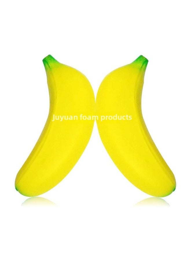 Generic Pu Decompression Small Banana Model Polyurethane Foam Solid Sponge Pinch Le Fake Banana Vent Toy Jewelry-Color:Banana 90*25*25-Specifications:See Details  - Image 3