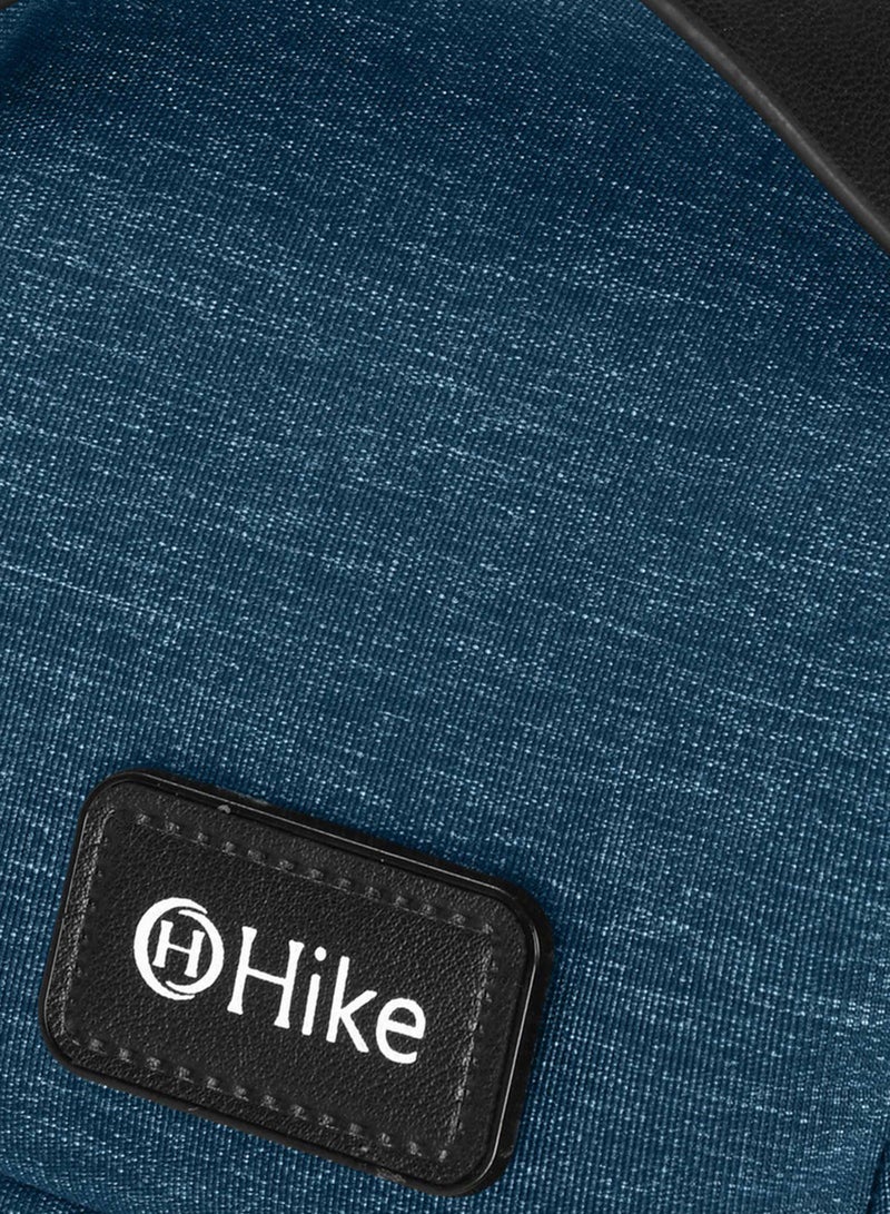 HIKE Unisex Crossbody Bag Water Resistant Anti-Theft Shoulder Bag with Built in USB Port and 3-Digit Combination lock for Business Travel Outdoor Shopping, HKSBYG-Blue - Image 4