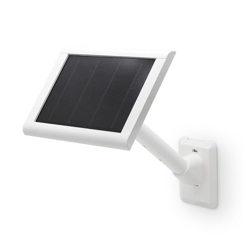Holicfun Universal Solar Panel Wall Mount for Ring, Eufy, Arlo, Wyze, Reolink Solar Panels and More, Extended Mounting Arm, Multi-Angle Adjustable (White) - Image 2