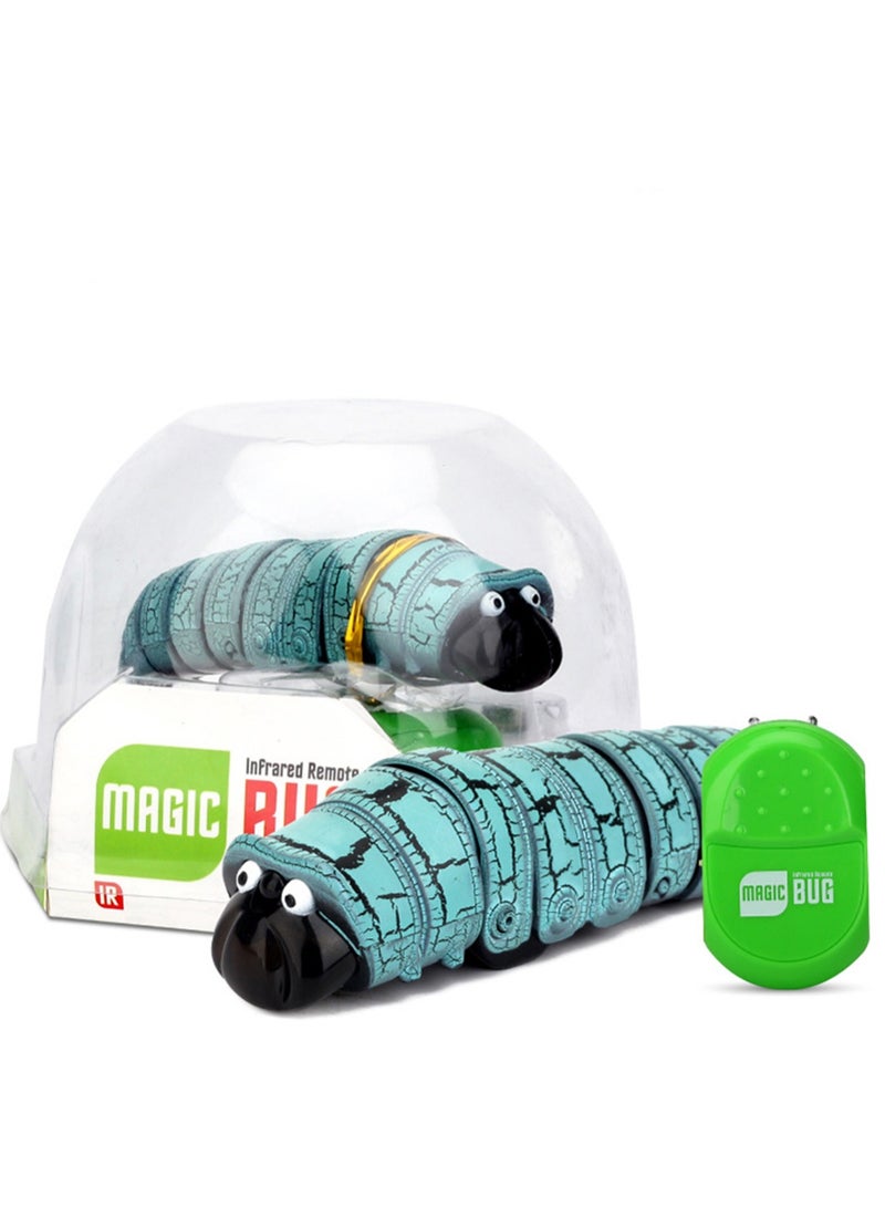 New And Unique Remote Control Yoyo Insect Infrared Sensor Reptile Insect Caterpillar Electric Remote Control Toy (Blue Bug) - Image 1