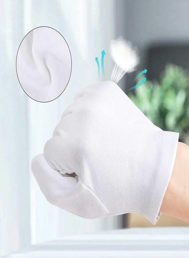ENPOINT 10 Pairs Archival Photo Gloves, White Small Work Gloves For Handling Art Working Photography Men & Womens Cloth Gloves Liners Bulk for Handling Jewelry, Film, Photo, Coin Metal Inspection - Image 3