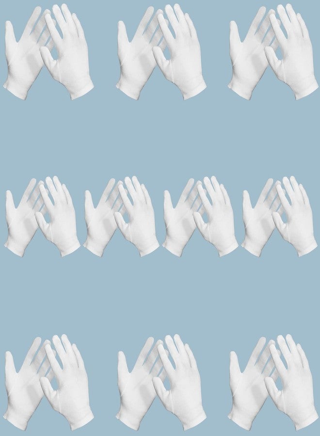 ENPOINT 10 Pairs Archival Photo Gloves, White Small Work Gloves For Handling Art Working Photography Men & Womens Cloth Gloves Liners Bulk for Handling Jewelry, Film, Photo, Coin Metal Inspection - Image 1