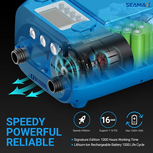 Seamax SUP 16DB Electric Air Pump for Inflatable SUP and Boat, Intelligent Firmware with Built-in Temperature Sensor and Timer - Image 5