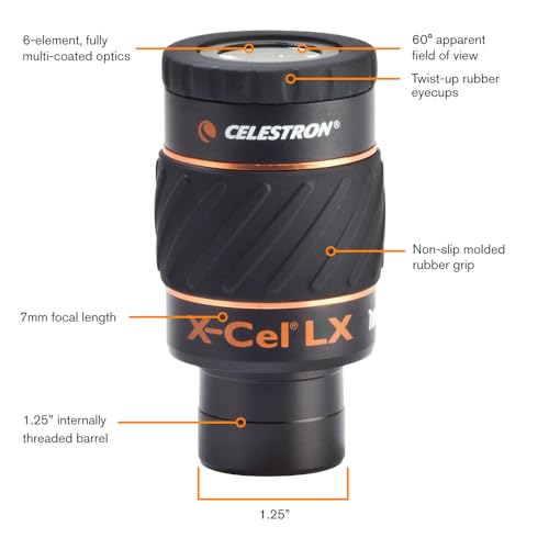 Celestron 93422 XCel LX Series 125 Eyepiece 7mm - Image 3