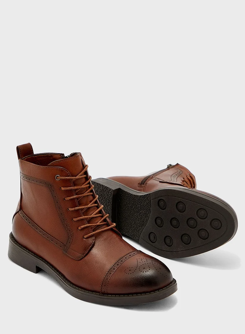 Robert Wood Brogue Boots