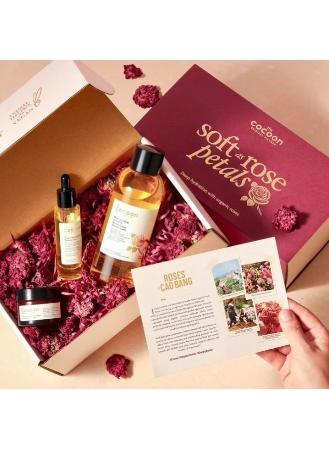 The Cocoon Original Vietnam  The Cocoon Original Vietnam Rose Serum, Hydrating Face Serum with 5% Vitamin B5, 5% Betaine & Hyaluronic Acid, Alcohol-Free Skin Recovery Treatment, Intensive Moisture for Dry Sensitive Skin  | Best Price UAE