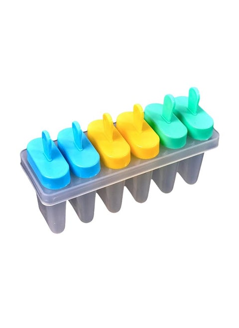 Allemant Upgrade Ice Candy Maker Popsicle Mold Set 6 Reusable Ice Pop Molds for Homemade Lollies Frozen Desserts Ice Cream with Sticks