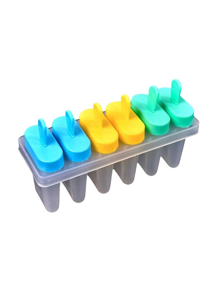 Allemant - Allemant Upgrade Ice Candy Maker Popsicle Mold Set 6 Reusable Ice Pop Molds for Homemade Lollies Frozen Desserts Ice Cream with Sticks - Image 1