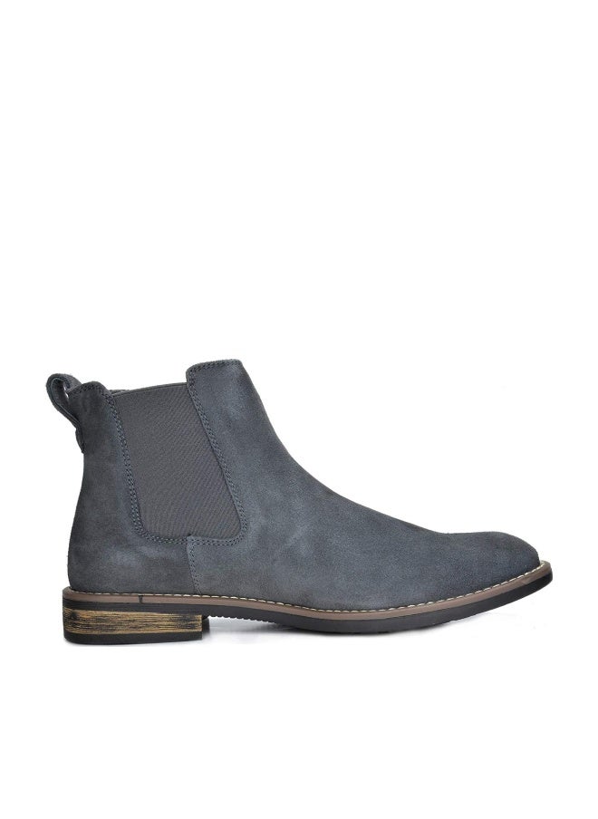 Bruno Marc Men's Suede Leather Chelsea Ankle Boots,Size 9.5,Grey,URBAN-06 - Image 1