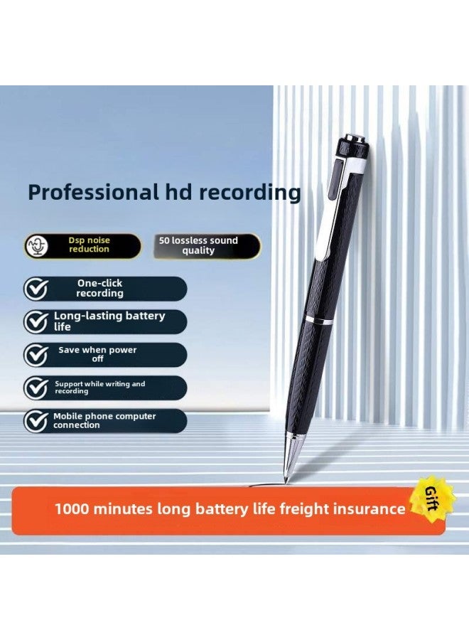 Pen-shaped Recording Pen Professional High-definition Noise Reduction Ultra-long Standby Recording Meeting Recorder Equipment For Students In Class-Body Color:Standard Version [dps Noise Reduction + Recording While Writing] Comes With 3 Refills-Memory Capacity:No Memory  - Image 2