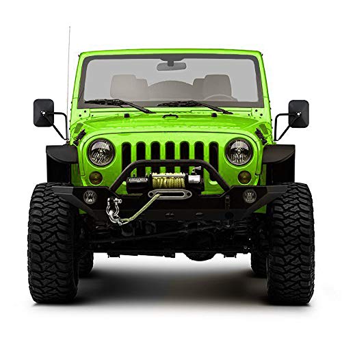 LIBERRWAY Doors Off Mirrors Compatible with Jeep Wrangler CJ TJ JK JL Rectangular Side Mirrors Off-road Mirror, 2 PACK - Image 4