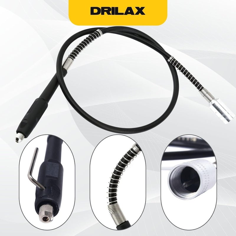 DRILAX 42" Flex Shaft Rotary Tool Attachment – Compatible with Dremel Flex Shaft Models 100, 200, 300, 3000, 4000, 4300, 8220, 8240, 8250, 8260 – Precision Extension Shaft for Carving & Engraving - Image 3