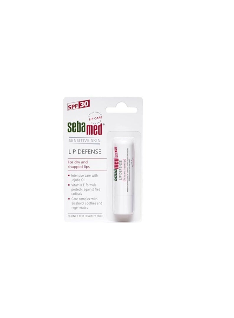 SebaMed Lip Defense Lip Balm With Spf 30 + Vit E | Regenerates Dry, Chapped Lips | Intensive Care With Vit E, Jojoba Oil & Chamomile | Clinically Tested | 4.8 Gm, White | Pack of 3 - Image 3