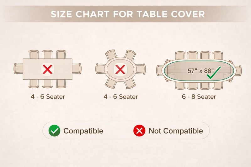 ans Transparent Plastic Oval Table Cover with Golden Lace Border 57x88 Inches | Waterproof PVC Dining Table Protector | 6-8 Seater Heavy Duty Clear Cover - Image 4