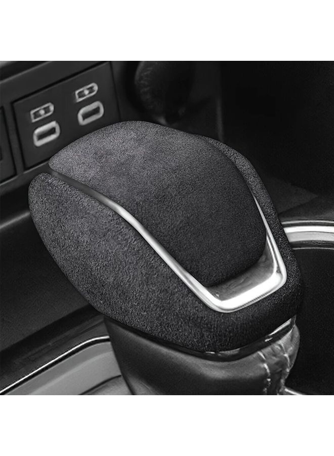 غطية مقبض ناقل الحركة الأسود الصناعي الزخرفي لسيارات RAV4 وهايلاندر وفينزا 2019-2023 - Image 3
