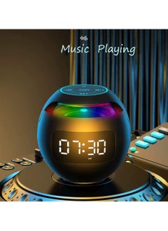 Generic Dual Alarm Clock with Colorful Lights，Bluetooth Speaker， FM Radio，Play Music with TF Card，Calling handsfree，LED Digital Display  - Image 2