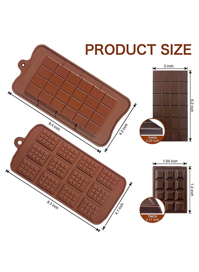 4pack Silicone molds, pistachio kunafa chocolate bar, Chocolate Molds,Non-Stick Silicone Chocolate Candy Moulds, Food Grade Break-Apart Chocolate Bar Mould for Baking, Candy, Chocolate Snacks, Create Delicious Chocolates - Image 4
