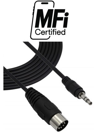 Din 7 Pin Cable 10 FT,7 Pin Din Midi Male to 3.5mm TRS Stereo Male Audio Conversion Line,Compatible MP3,PC, Any Other Stereo Device with Din 7 Connection - pzsku/Z56C11A874F455773E2E2Z/45/_/1738233340/93c653d9-2550-4a0c-b7b6-56c33537e0c6