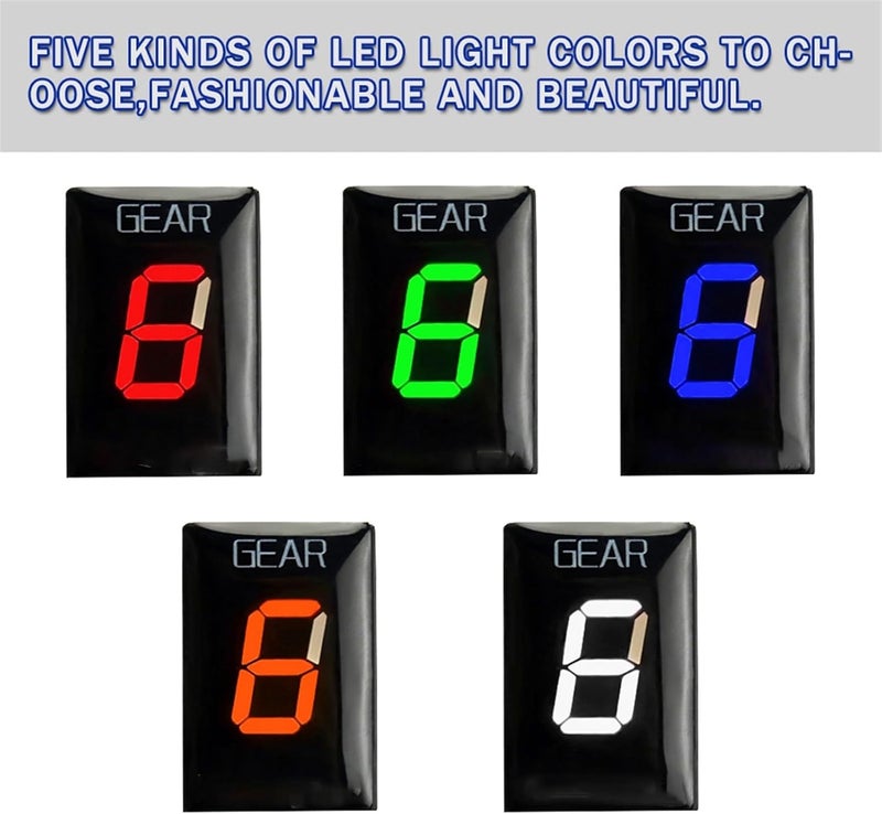 Vuzmode Green Gear Shift Indicator for Motorcycles - Image 4