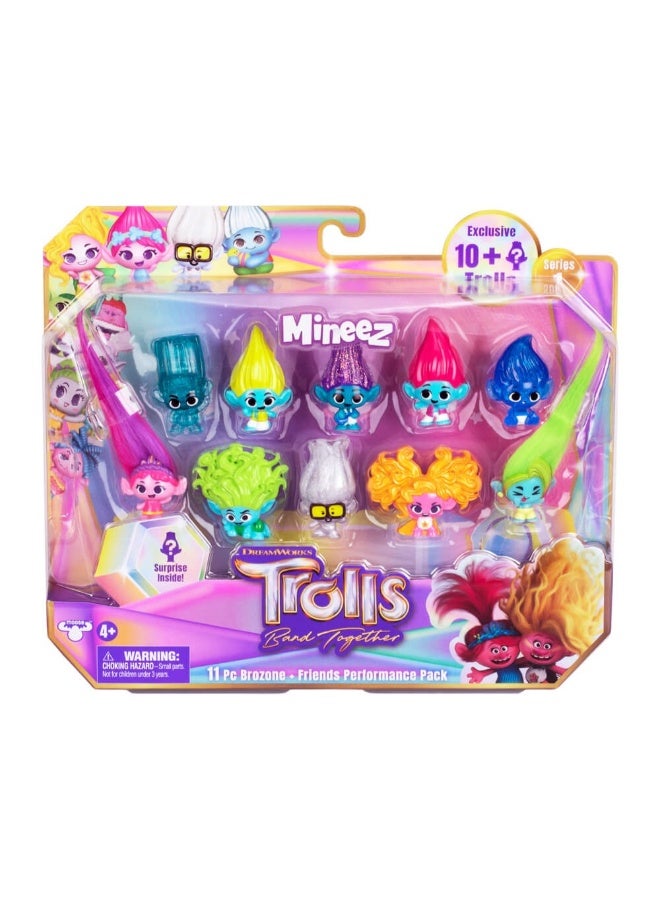 Trolls DreamWorks Trolls Band Together Mineez 11 Piece Performance Pack - Image 1