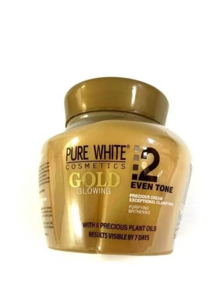 Pure White Cosmetics Pure White Gold Glowing Lotion +Face Cream+Soap+ Glowing Cream (Set of 4) - Image 3