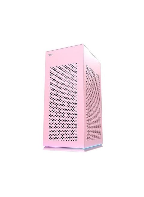 Darkflash DLH21 Mini-ITX PC Case, 0.6mm SPCC Tempered Glass Panels, Controllable ARGB Lights, USB 3.0 X1, USB 2.0 x2, HD Audio, SFX Shell Case with Type-C Interface