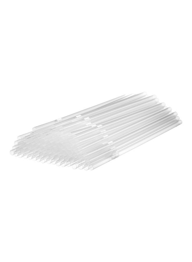 Duravel Clear Jumbo Smoothie Straws 100 Pcs, 12 mm Wide 21 cm Long, Individually Wrapped Flexible Bendable Style, Bulk Pack - Image 3