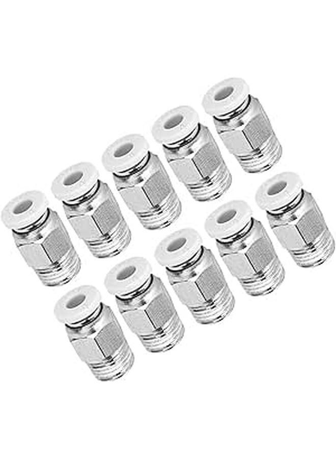 Fdit Silver PC4 M10 Threaded 3D Printer Tires for Convenient Use - Image 1